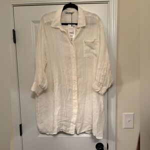 Zara Linen Shirt / Dress /Tunic
Sz Large